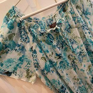 Floral Tie-Front Top